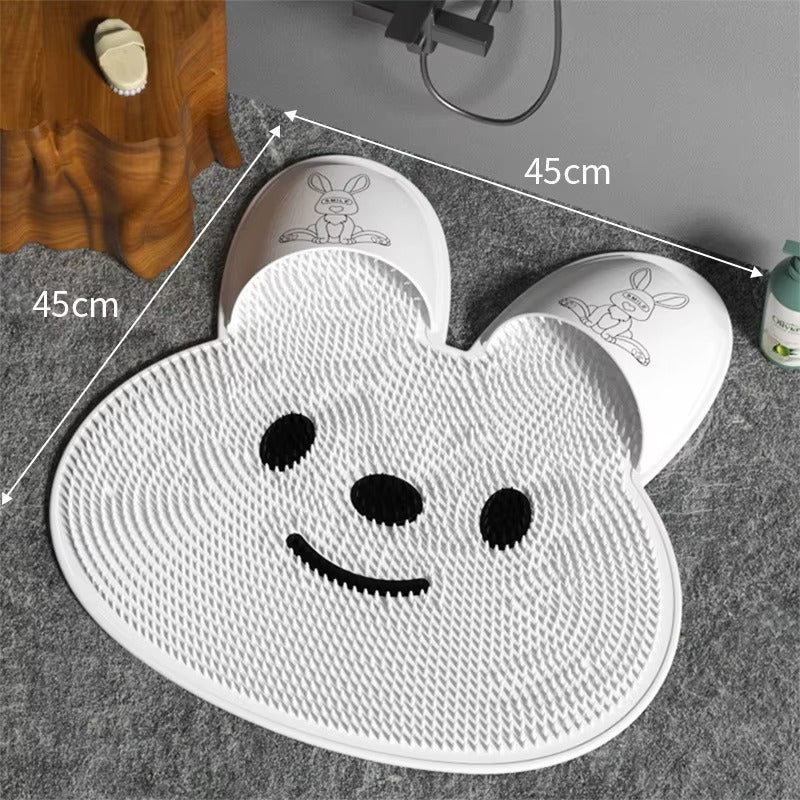 Bunny Anti-Slip Foot Scrubber Shower Mat 🐰