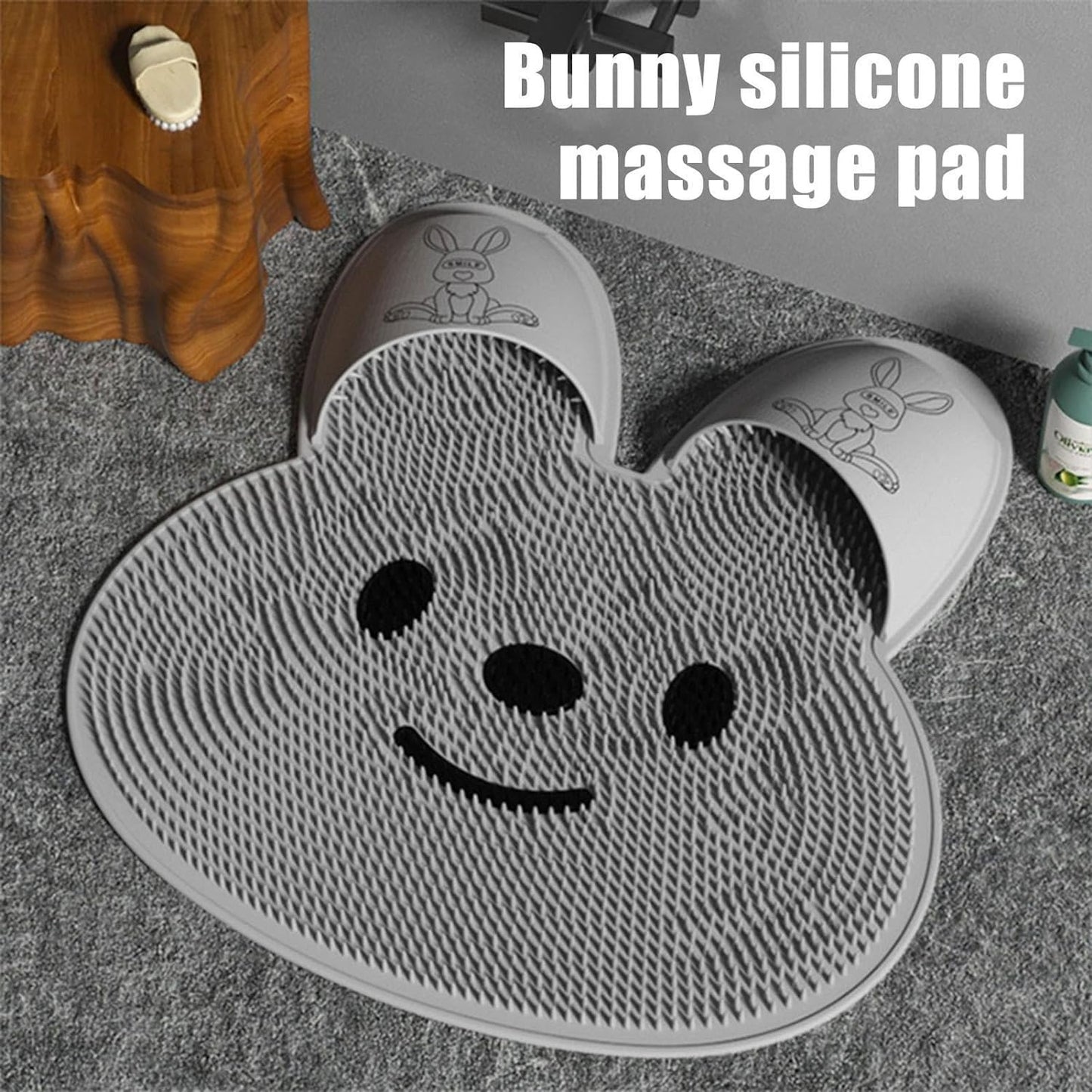 Bunny Anti-Slip Foot Scrubber Shower Mat 🐰