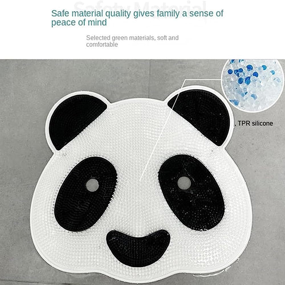 Panda Anti-Slip Foot Scrubber Shower Mat 🐼